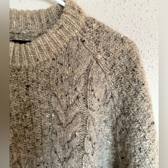 Men's Finisterre Westray Heavy Wool Cable Knit Sweater - Picture 4 of 5